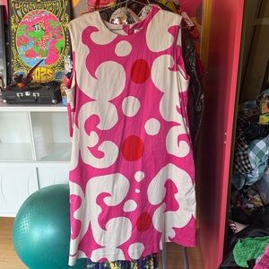Marimekko Pink and White womens dress